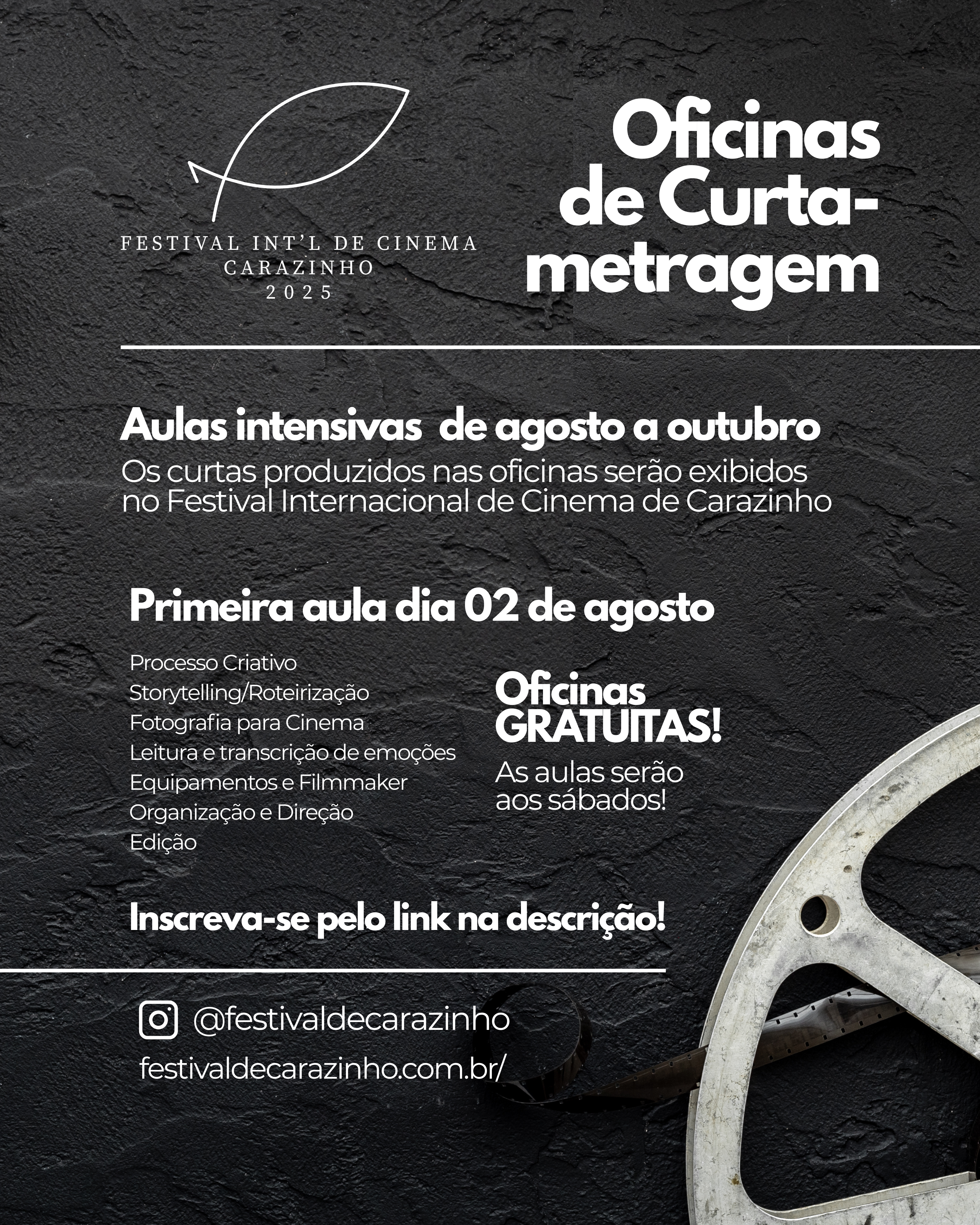 Convite Oficinas Festival